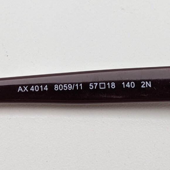 🕶️Armani Exchange AX4014 8059/11 Sunglasses 57/18 140 /KAI453🕶️ - Picture 3 of 6